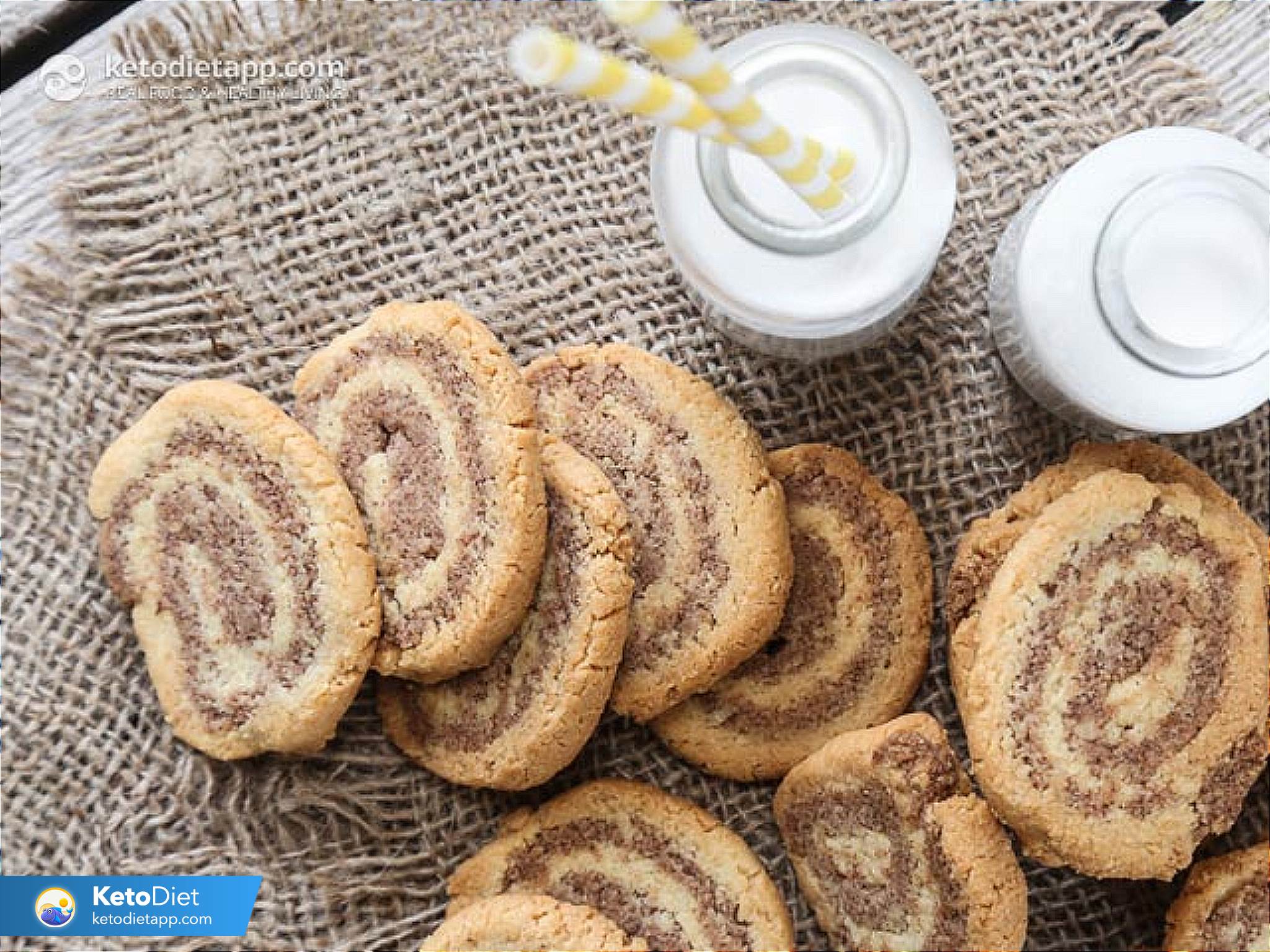 Keto Cinnamon Swirl Cookies | KetoDiet Blog