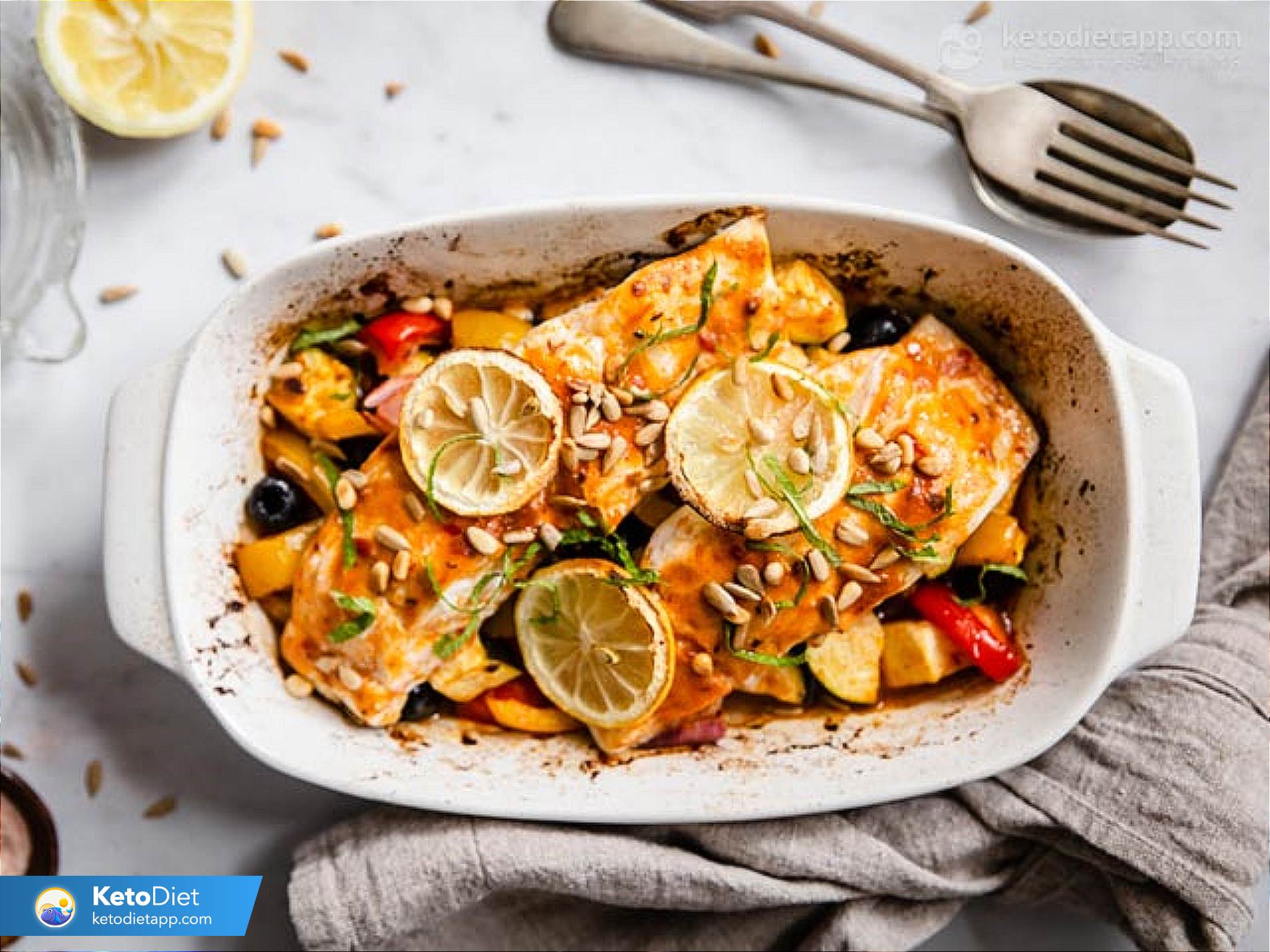 Low-Carb Moroccan Fish One Tray Bake